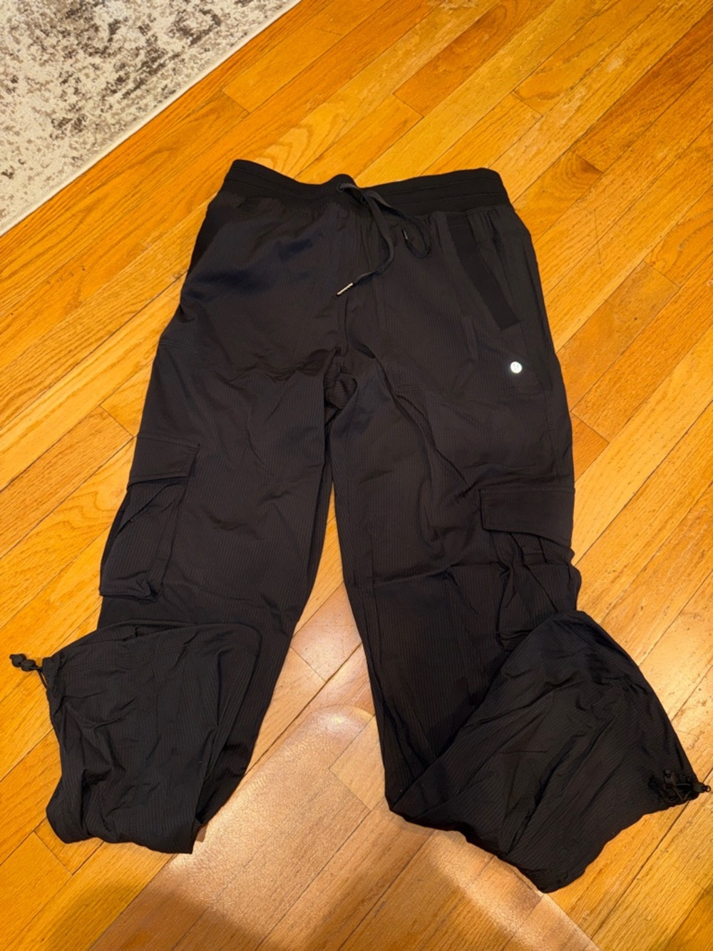 lululemon athletica Black Cargo Jogger Track Pants